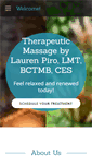 Mobile Screenshot of laurenpiromassage.com